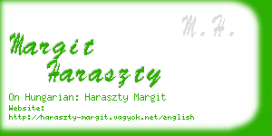 margit haraszty business card